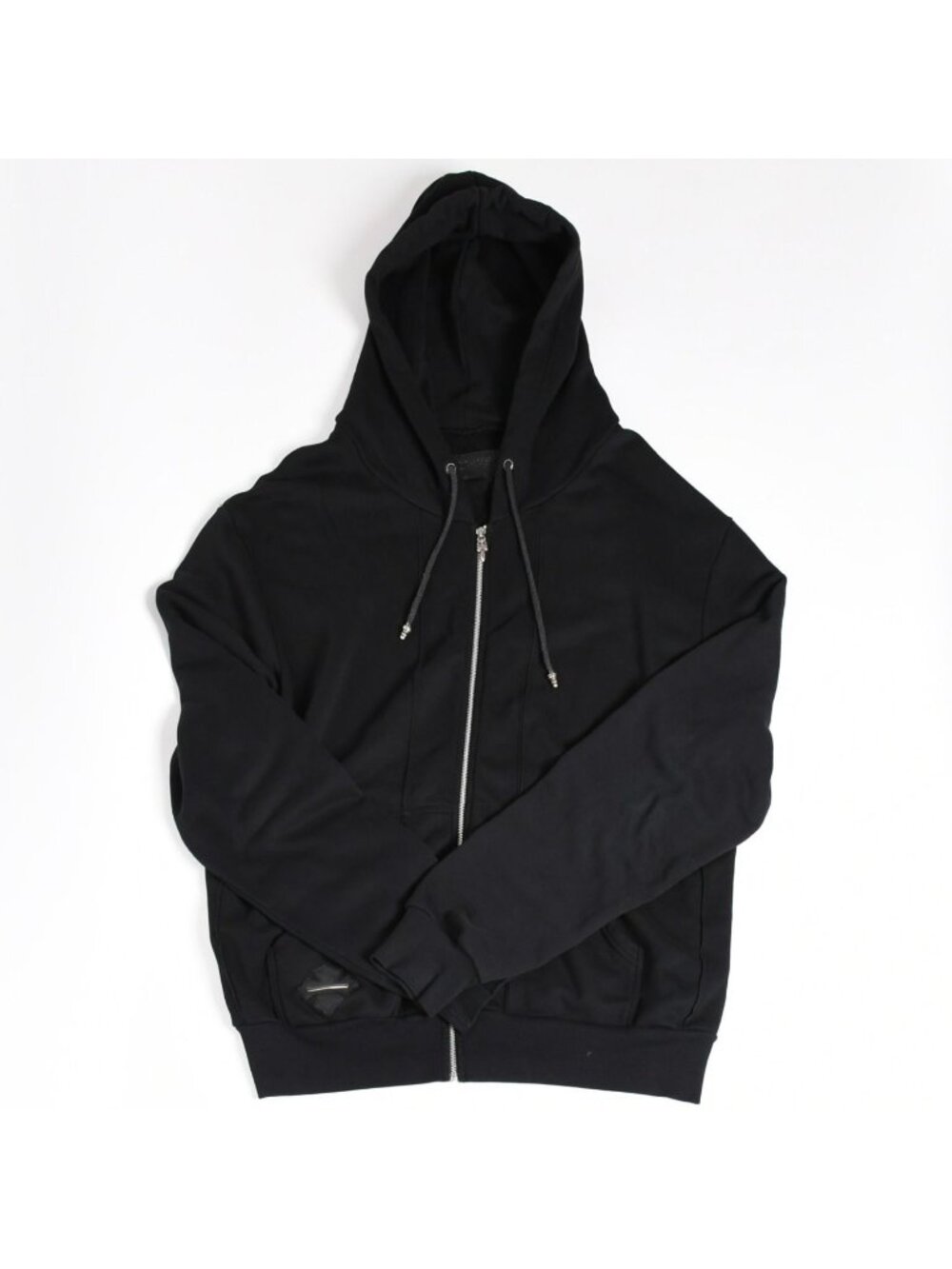 Chrome Hearts Zip Up Hoodie CH Plus Patch 1 Scroll Label Logo XL